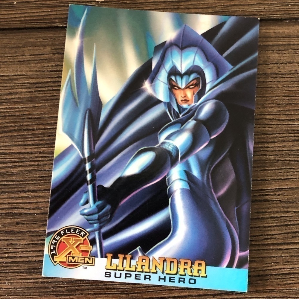 X-men ’96 Fleer trading card: Lilandra (Super Hero) #53